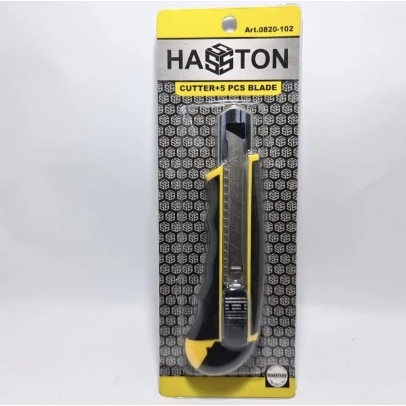 

PROHEX HASSTON Cutter Handle Plastik 18mm+5 Pcs Blade (0820-102)