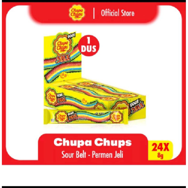 

permen chupa chups sour belt