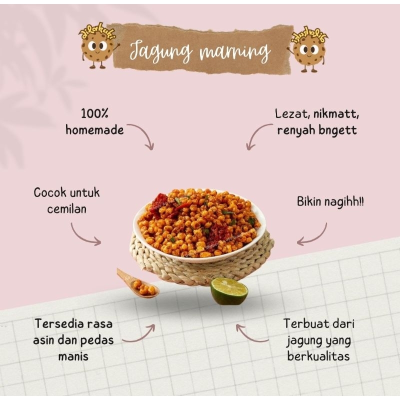 

Jagung Marning Asin dan Pedas Manis