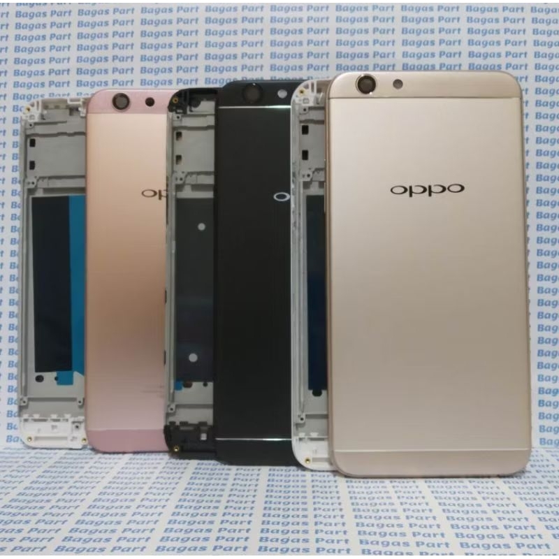 Kesing Housing Full Set BackDoor Tutup Belakang + Frame Tulang LCD HP OPPO F1s A1601