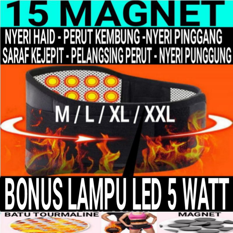 Sabuk Terapi Nyeri Pinggang Magnetik Ori Korset Bantal Pemanas Korset Pelangsing Perut Buncit Korset