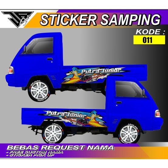 STIKER DECAL BAK SAMPING PICK UP CARRY FUTURA-STIKER BAK SAMPING