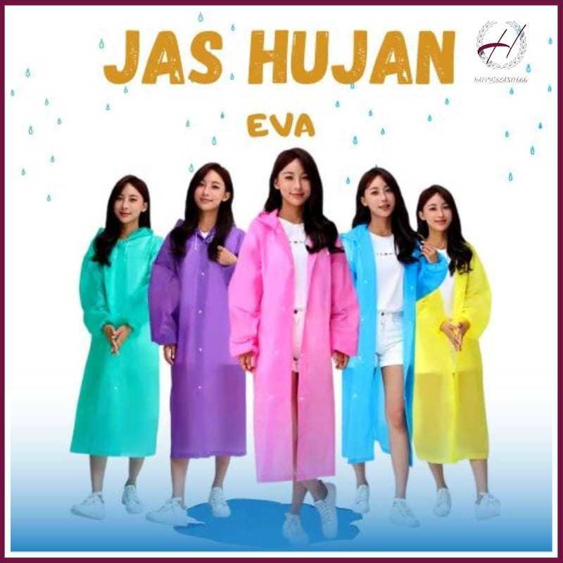 Jas Hujan Wanita Mantel Hujan Wanita Jas Hujan Eva Jas Hujan Murah Jas Hujan Korea