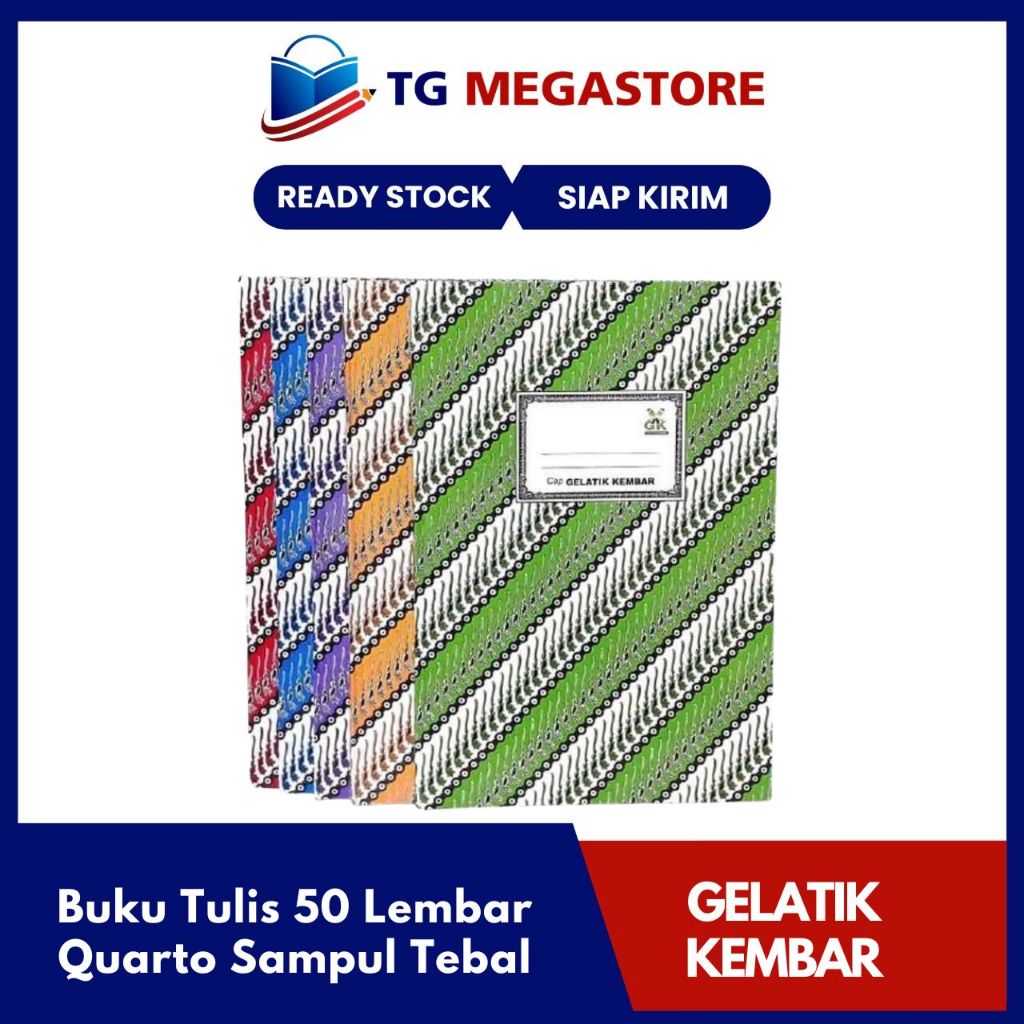 

Buku Tulis GELATIK KEMBAR 50 Lembar ( Quarto Sampul Tebal )