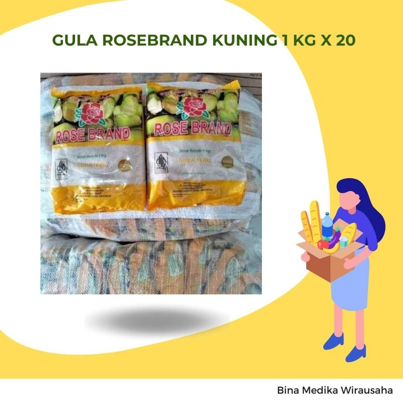 

GULA PASIR ROSEBRAND KUNING 1 SAK ISI 20KG (1KG X20P)