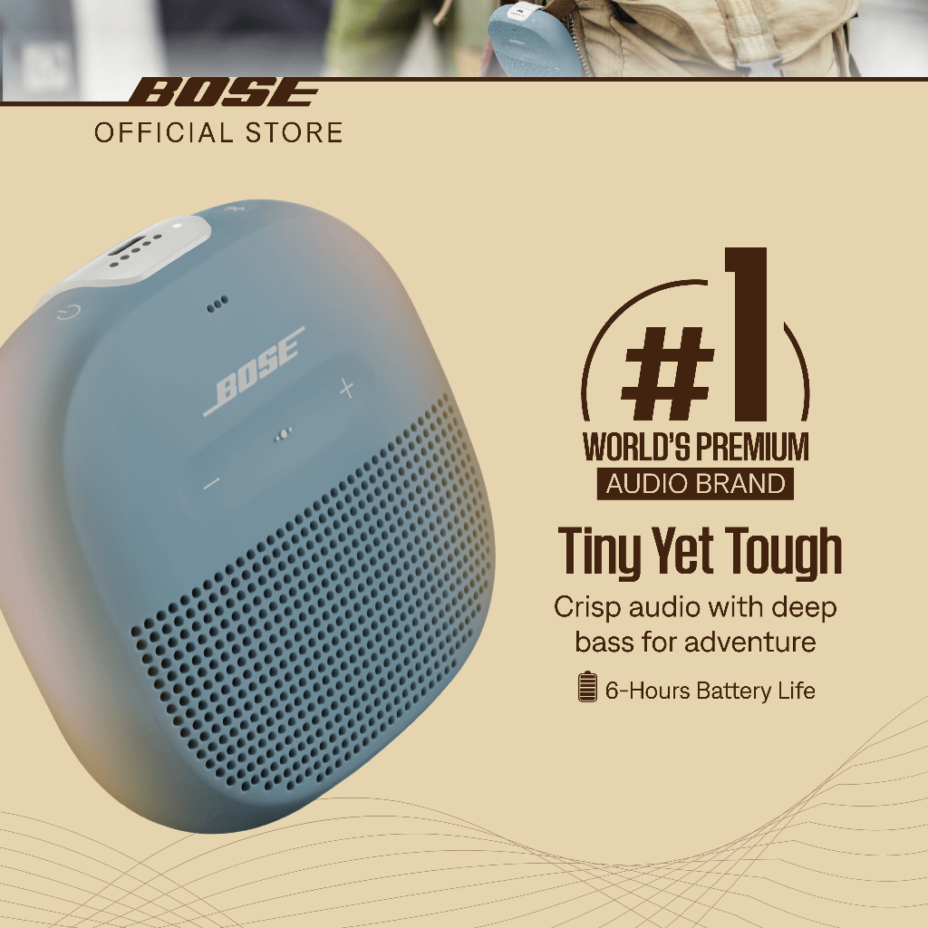 Bose SoundLink Micro Speaker Bluetooth Tahan Air Hitam