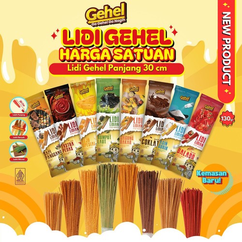 

.GEHEL Mie Lidi Panjang 30 cm Aneka Rasa 130 gr (scp)