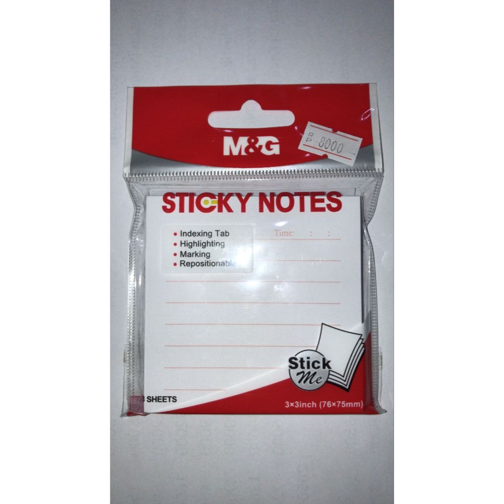 

STICKY NOTES M&G 88 SHEETS
