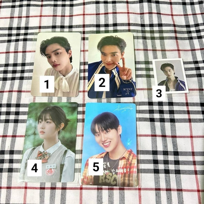 [READY STOCK] PC PHOTOCARD SONG KANG CHOI HYUNWOOK SHIN EUNSOO TWINKLING WATERMELON SG SEASON'S GREE