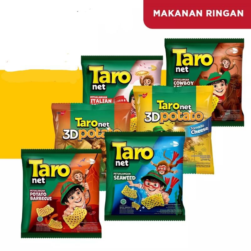 

Taro Net Snack Potato Barbeque | Seaweed 115g