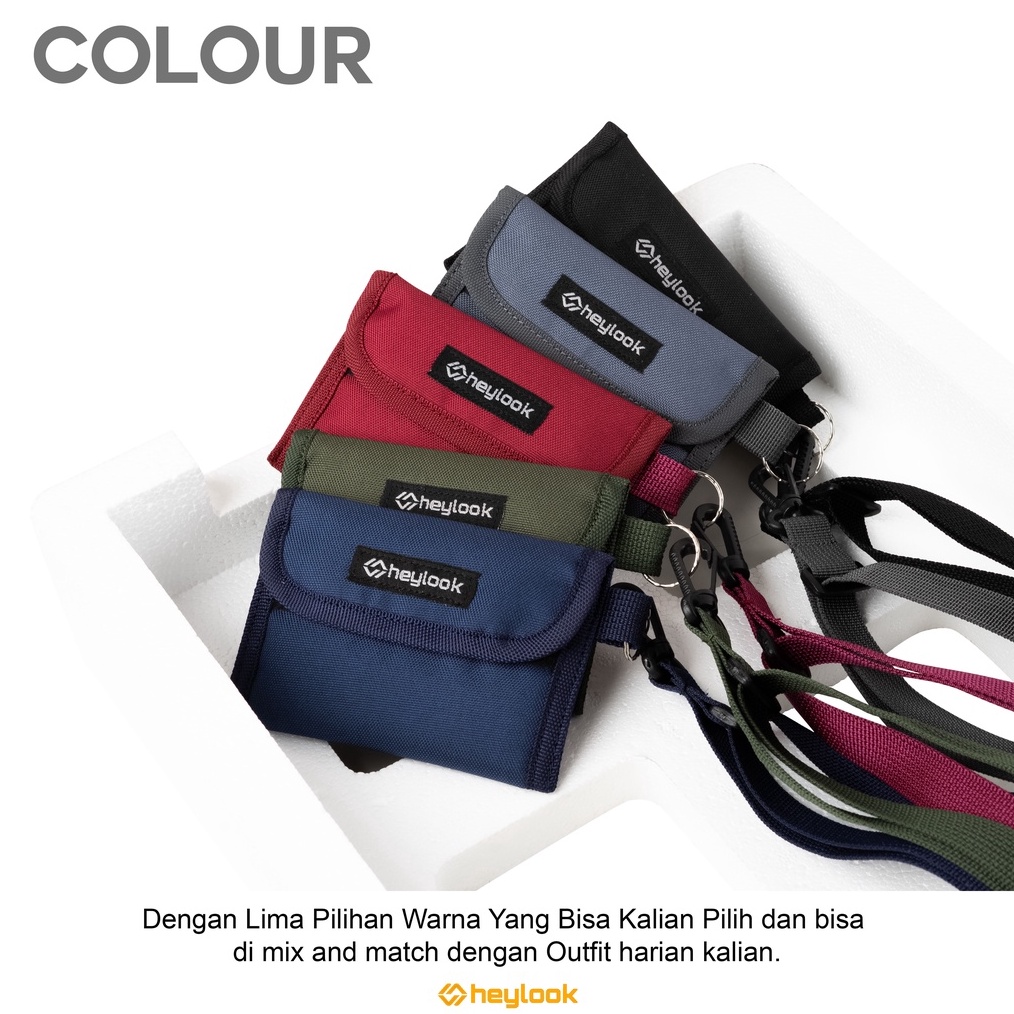 HEYLOOK Official  Sling Pouch YUJI Pouch Wallet Dompet Koin Dompet Coin Kartu HEYLOOK