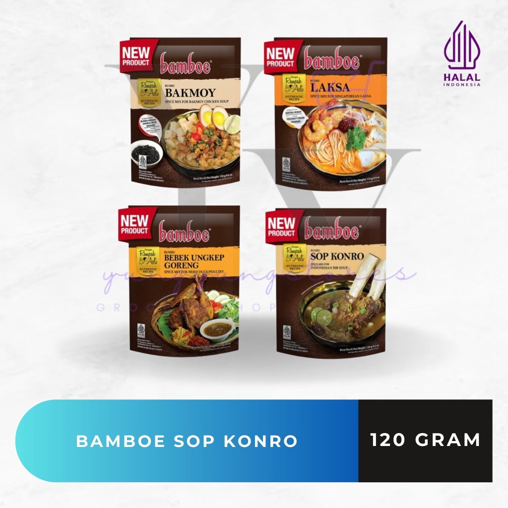 

Bamboe Bumbu Premium Sop Konro / Laksa / Bakmoy / Bebek Ungkep Goreng