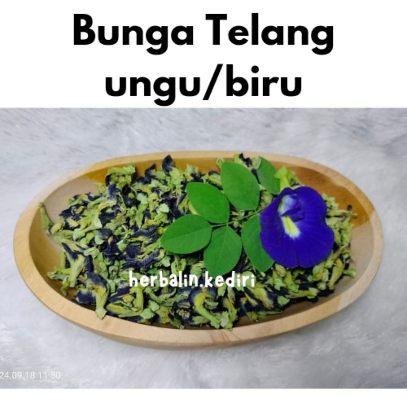 

herbalinkediri // Bunga Telang kering ungu/biru