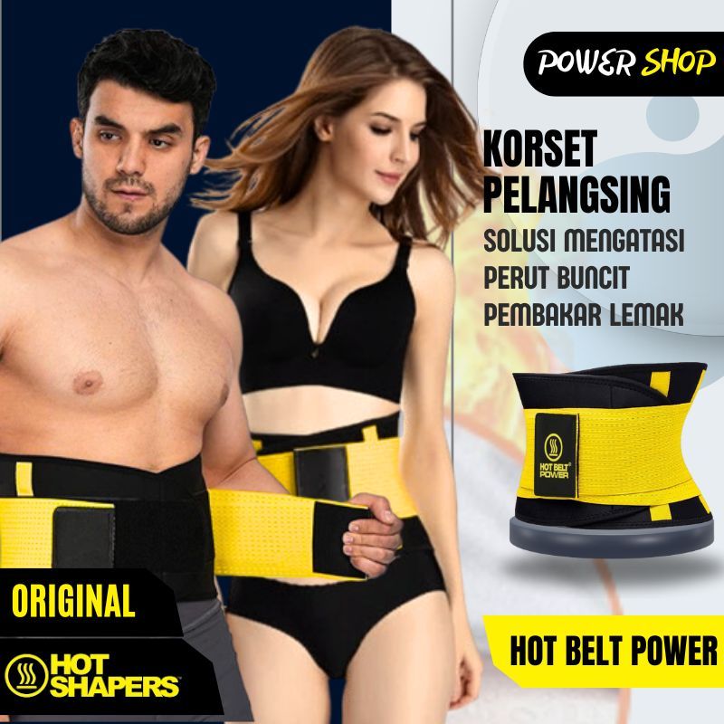 KORSET OLAHRAGA PRIA WANITA KORSET STAGEN PELANGSING PENGECIL PERUT BUNCIT PEMBAKAR LEMAK KORSET LAK