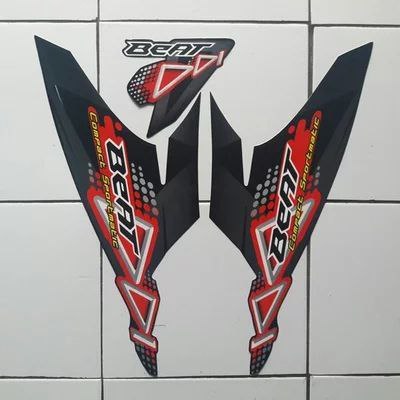 stiker striping honda BEAT karbu 2011 hitam