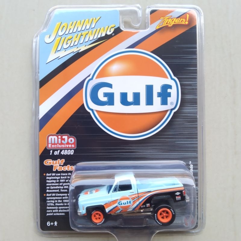 Johnny Lightning Gulf 1980 Chevrolet Silverado Gulf Zingers