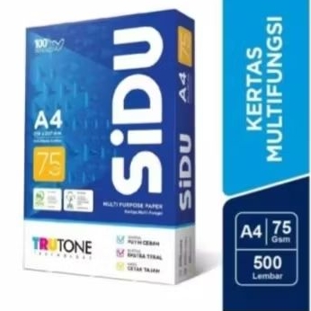 

kertas hvs A4 75gram sinar dunia ( sidu) kertas photocopy print