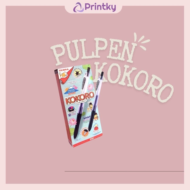 

Pulpen Kokoro Gel 0.5 mm Satuan_Hitam