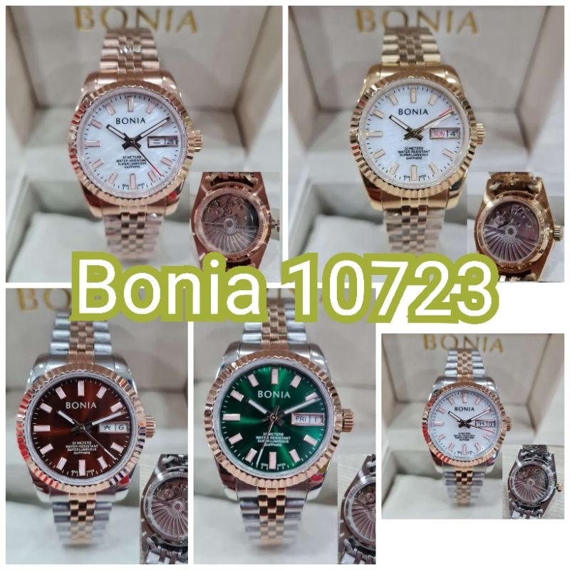 JAM TANGAN BONIA WANITA 10723 AUTOMATIC / BNB10723 OTOMATIS ORIGINAL