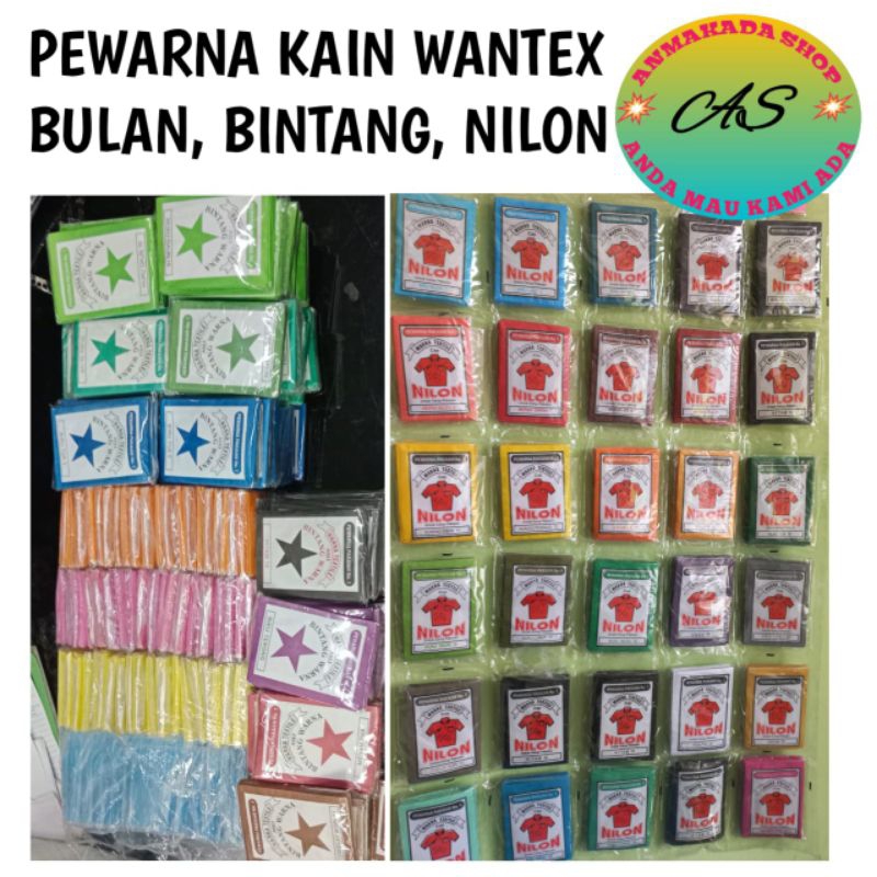 

Wantex pewarna pakaian untuk baju kain bahan mewarnai
