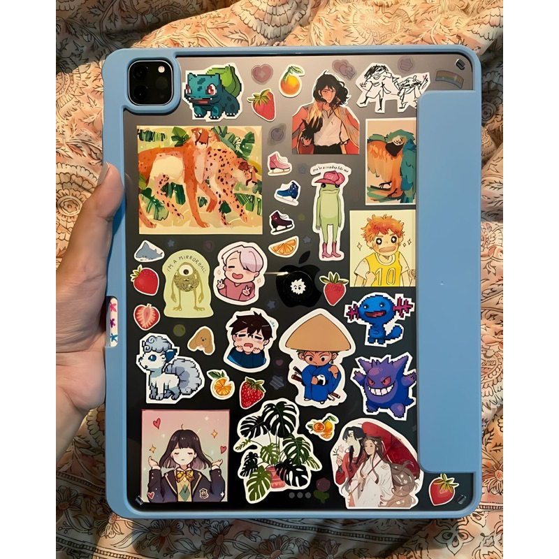 

stiker gemas satuan custom buat case ipad iphone dll