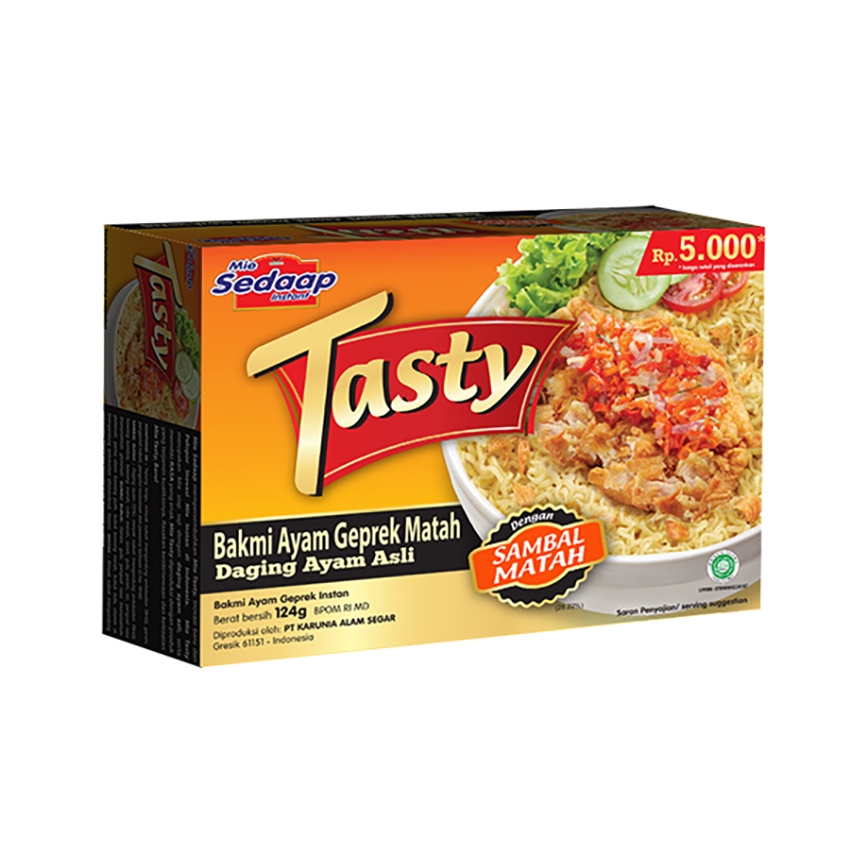 

Sedaap Mie Tasty Ayam Geprek Bag 124gr