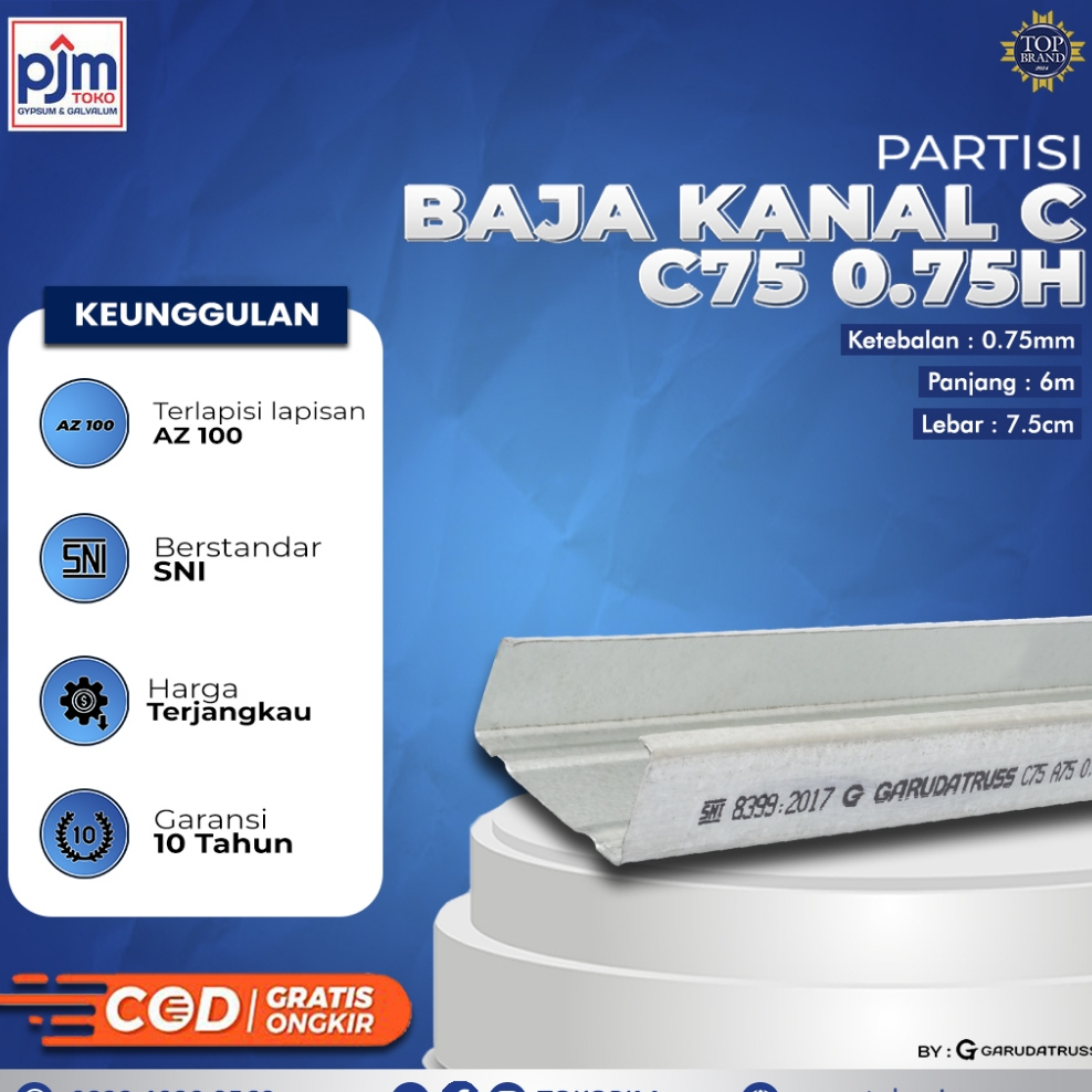 BAJA RINGAN GARUDA KANAL C75 0,75