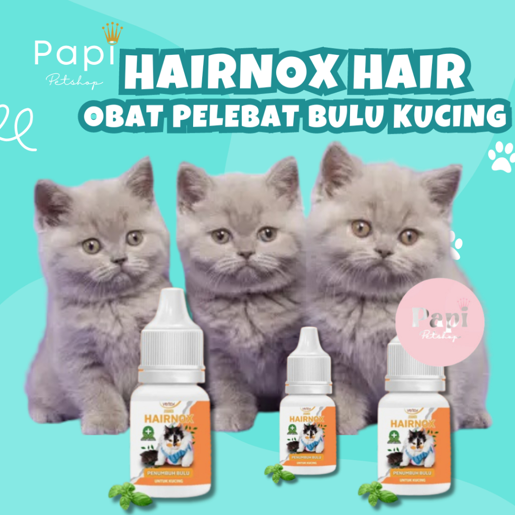 Hairnox Vitamin Obat Pelebat Bulu Kucing Rontok Obat Melebatkan Bulu Venox Mengurangi Bulu Rontok