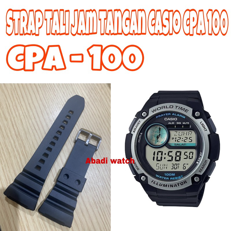 STRAP TALI JAM TANGAN CASIO CPA 100 CPA100 CPA-100 jam tangan sport