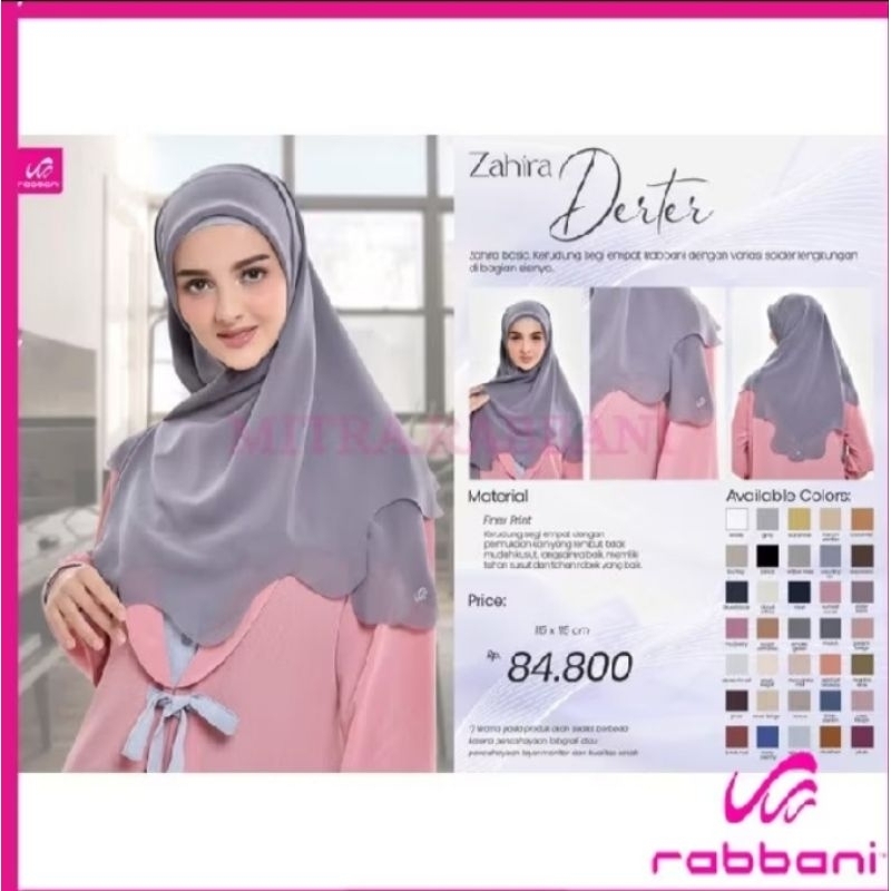 JILBAB RABBANI ORIGINAL|JILBAB RABBANI SEGI EMPAT|JILBAB RABBANI TERNYAMAN|JILBAB RABBANI ZAHIRA DAR