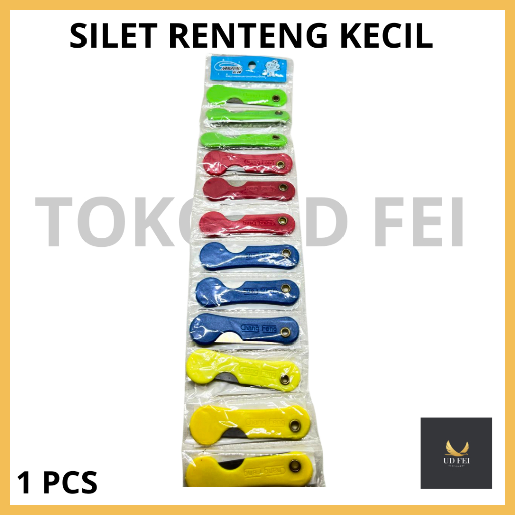 

(1 PCS=1 BIJI) Silet renteng Kecil / Pisau Lipat/ Silet tenteng warna/ Pemes