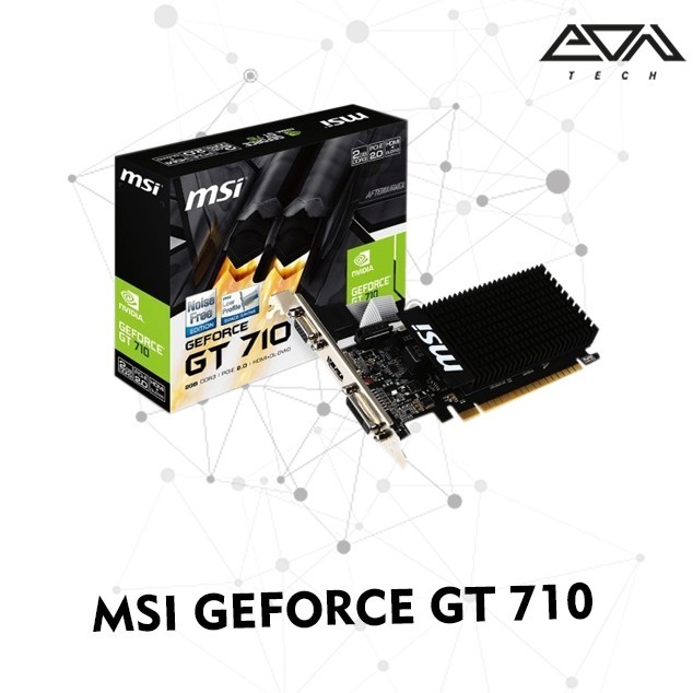 VGA MSI Geforce GT 710 2GB DDR3 LP | GT710 1GD3H LP