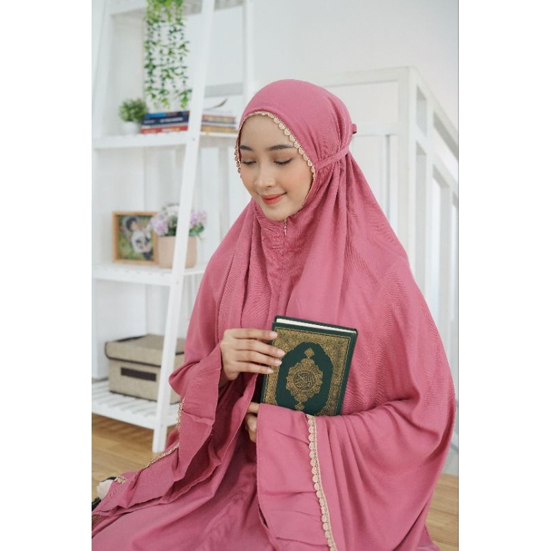 Elhurriyah Mukena Dewasa Jasmine Mukena Rayon Rampel Premium