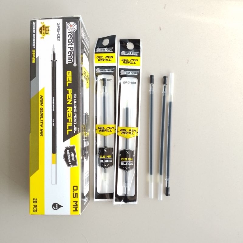 

Isi Pulpen Gel Refill Great Penn 0.5mm ( Pak ) [ Original ]