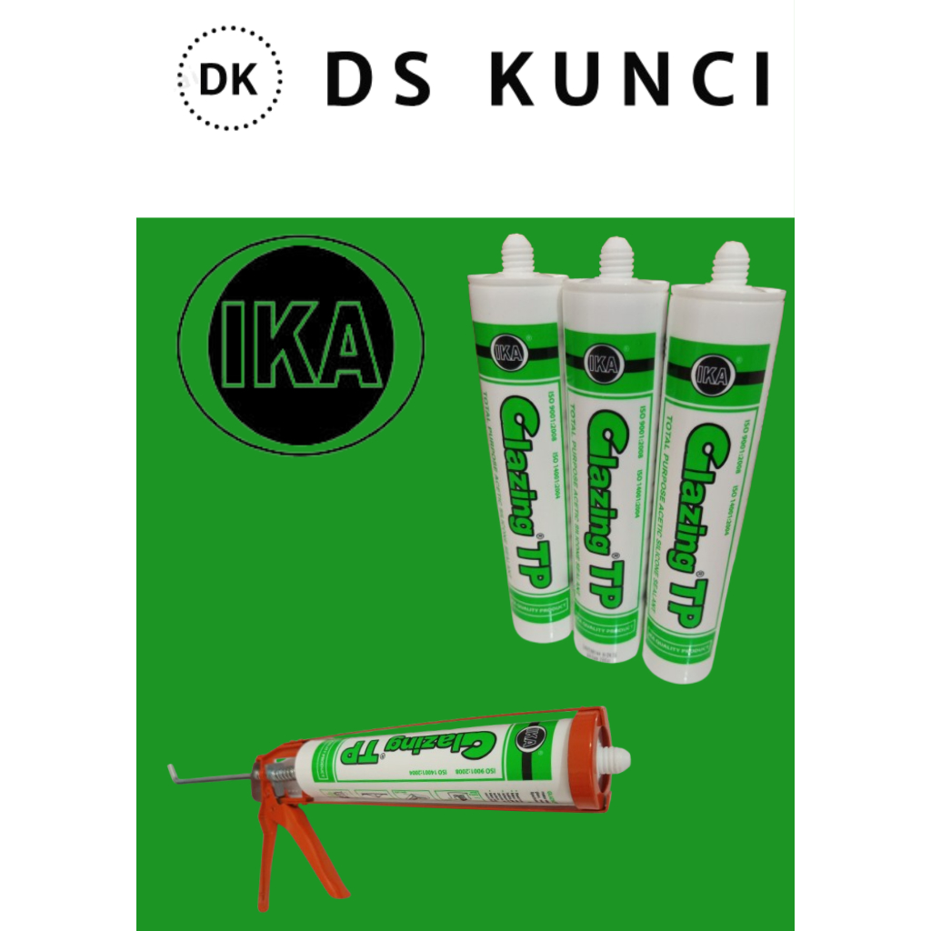 Lem Sealent/Lem Kaca Glazing Acetic Asam + Gun