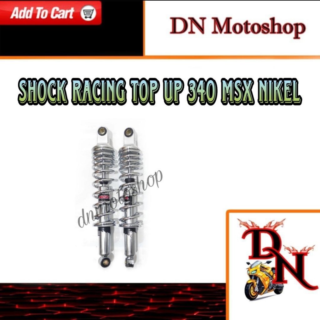 Shock Breaker Top Up 340 Racing Msx Crome Nikel