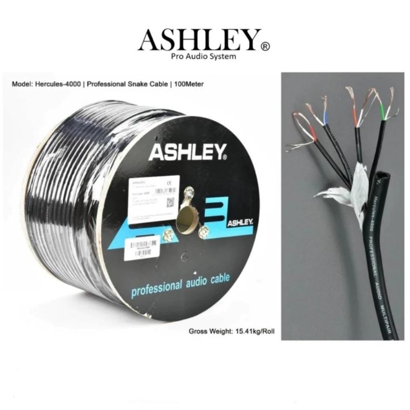 Kabel Ashley Snake isi 4 Ashley Harcules - 4000 Original dijual per 10meter