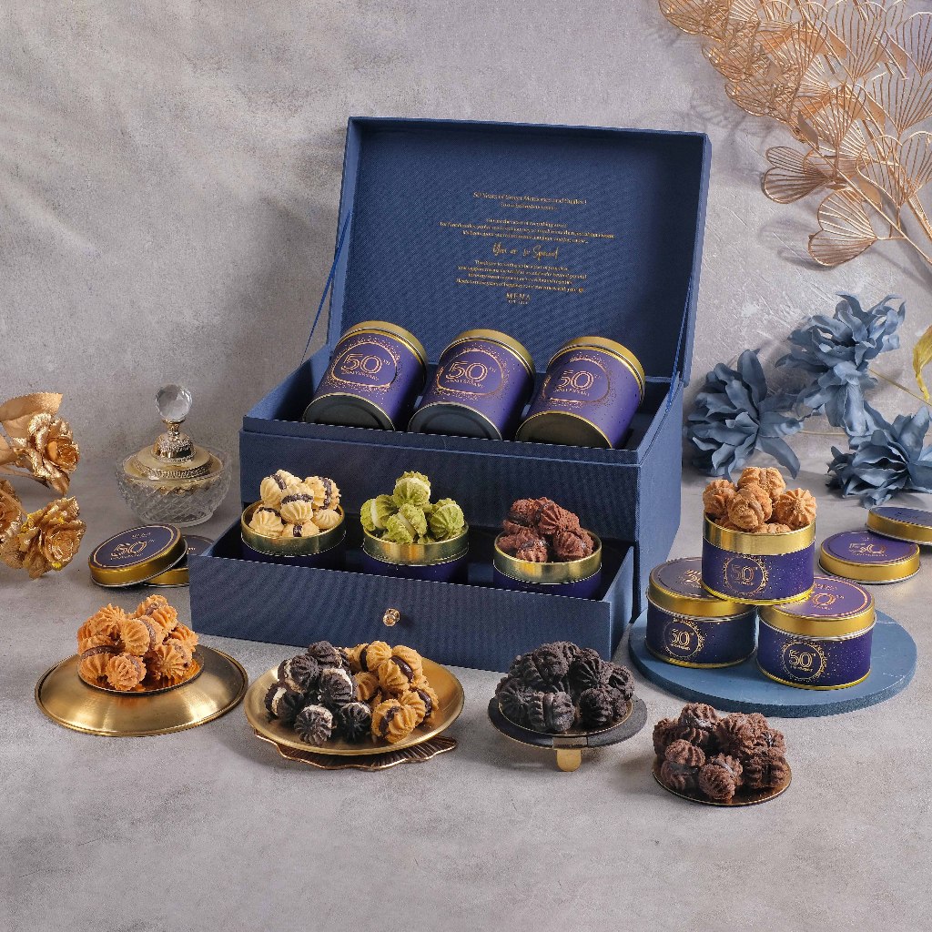 

Mena Cookies Box of 9 - 50th Anniversary Hampers