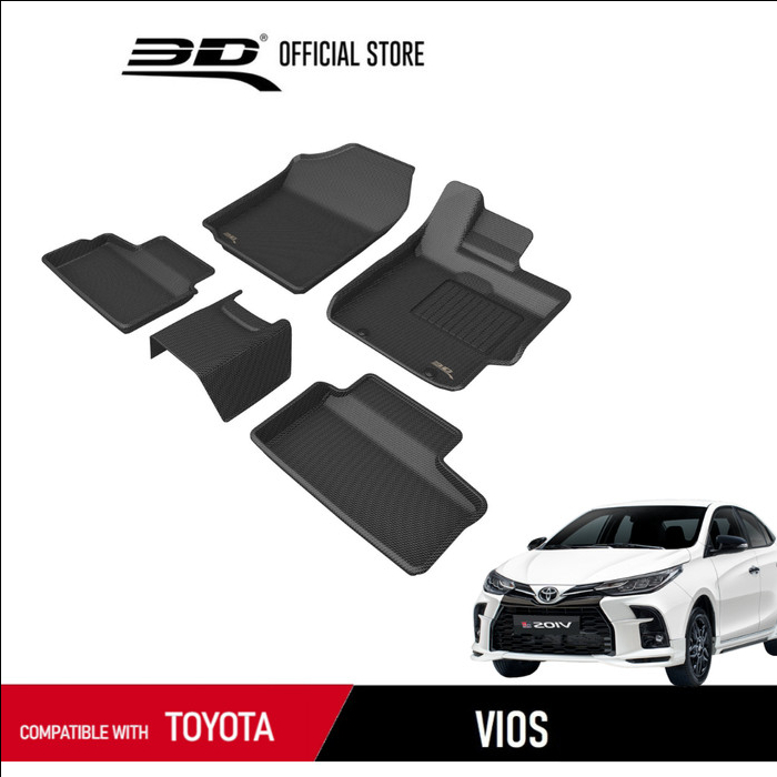 Karpet Mobil 3D Mats Toyota Vios (2022 - Sekarang)