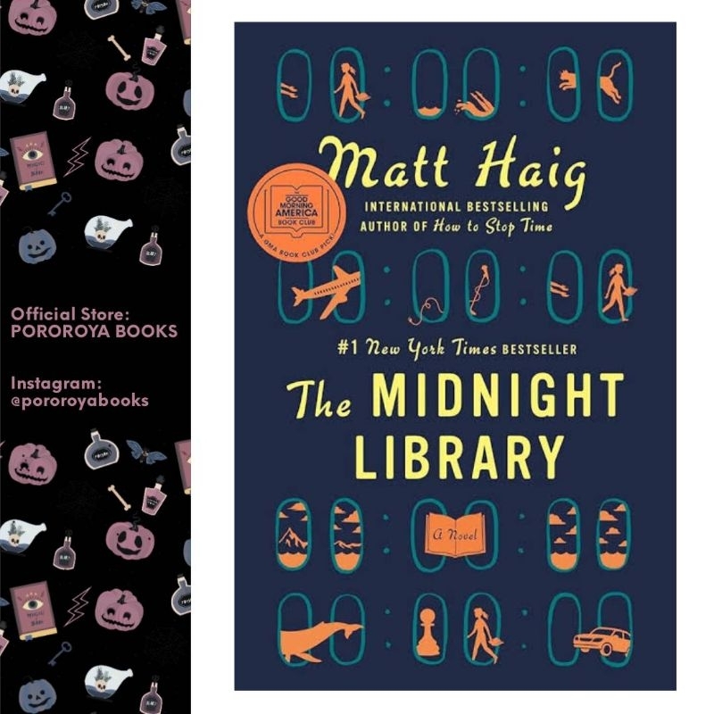 Novel Matt Haig THE MIDNIGHT LIBRARY Hardcover Original ENGLISH Import Hardback YA Fantasy Book
