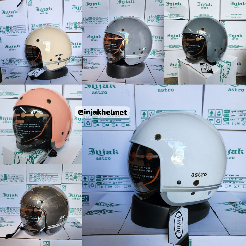HELM INJAK ASTRO ORIGINAL I HELM INJAK KACA DALAM