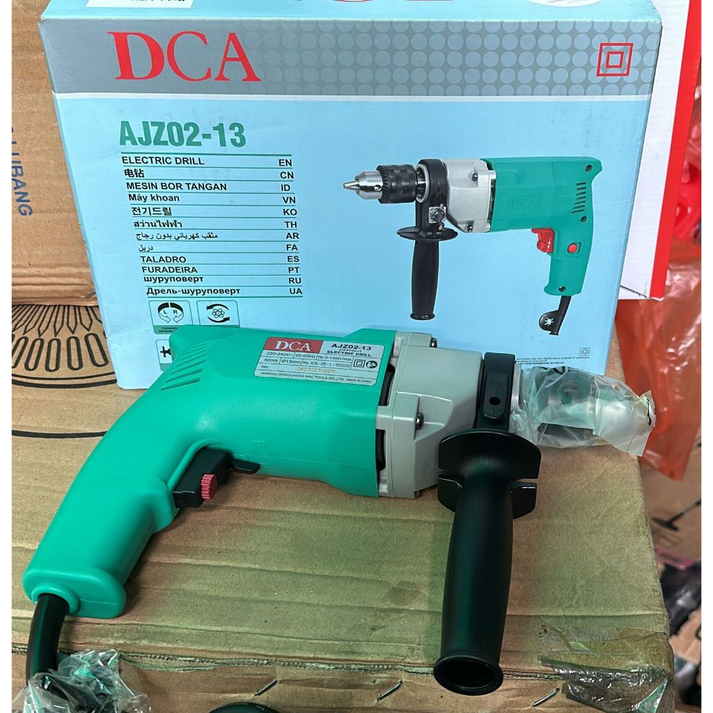 DCA AJZ02-13 Mesin Bor Tangan 13mm Variable Speed Hammer Drill