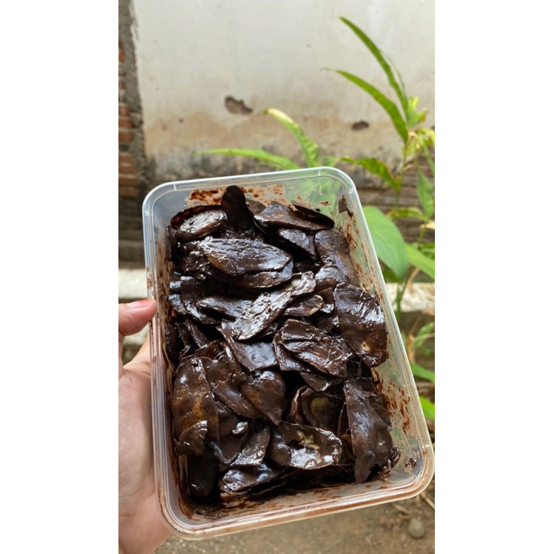 

KERIPIK PISANG BUBUK COKLAT | BANANA CHIP PANJANG BERAT 500 GRAM