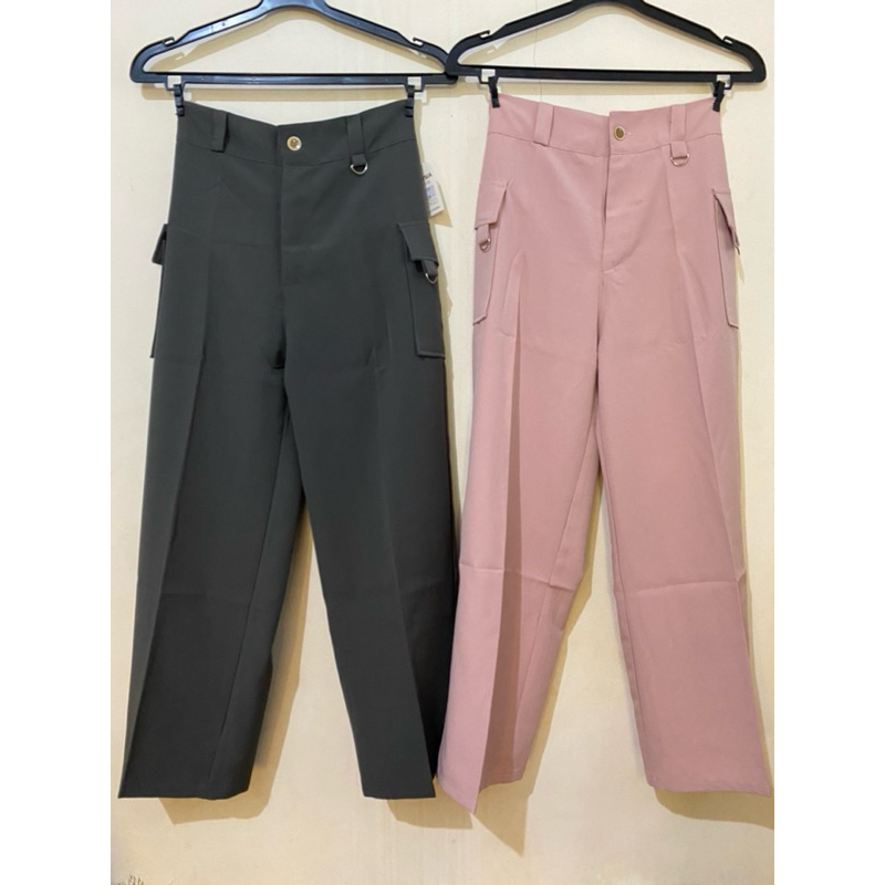 CELANA KAIN WANITA | CELANA HIGHWAIST | CELANA KERJA | CELANA BAHAN | CELANA KULOT