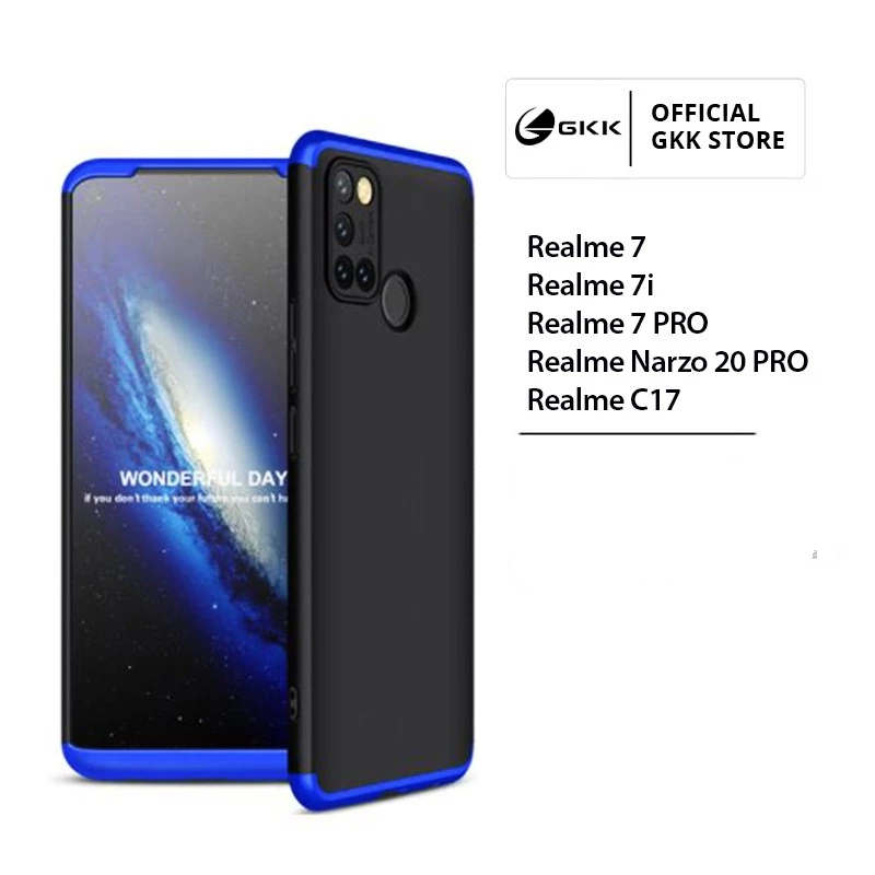 GKK Realme 7 7i 7 PRO / Narzo 20 PRO / Realme C17 Casing Hardcase 360 Bumper Anti Retak Original