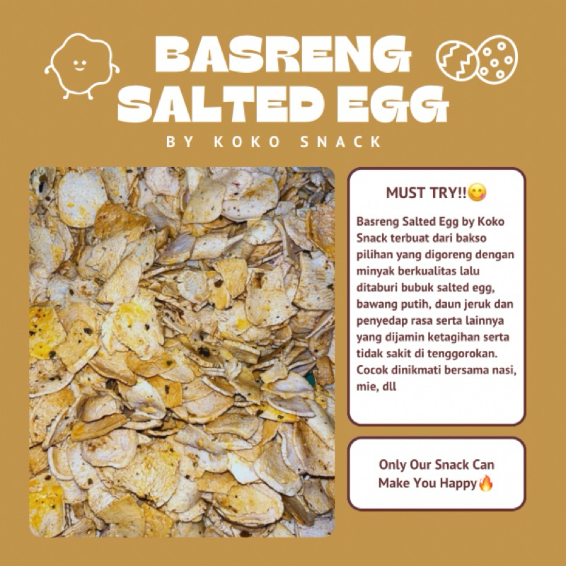 

BASRENG MURAH PREMIUM (SALTED EGG) BY KOKO SNACK