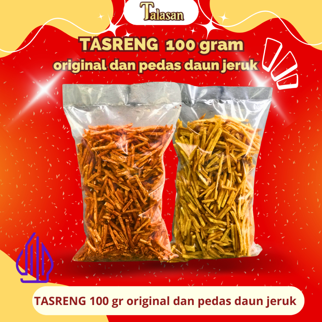 

TASRENG 100 GRAM ORIGINAL DAN PEDAS DAUN JERUK