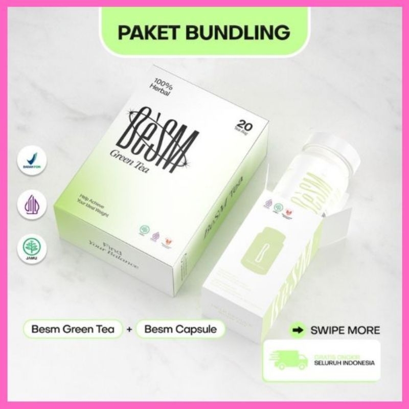 

Minuman herbal green tea - BE'SM