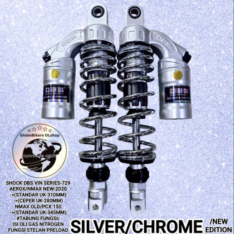 SHOCK DBS NEW EDITION-729 VIN SERIES BEBEK MATIC NMAX OLD - PCX 150 - AEROX 155 - NMAX NEW/2020 - PC