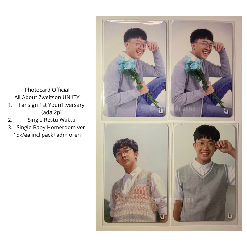 Photocard Zweitson UN1TY Official